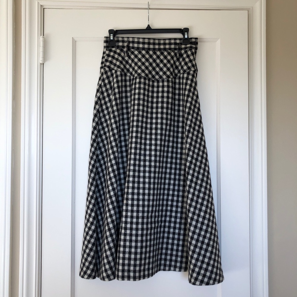 Vintage Wool High Waist Skirt - Picture 2 of 8